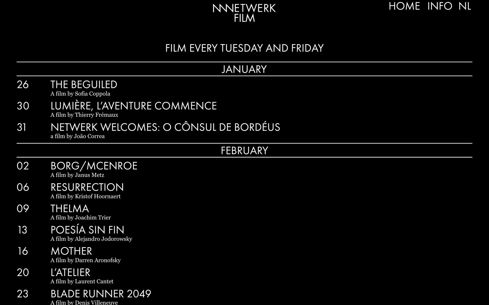 Variable Netwerk 2 D 1600